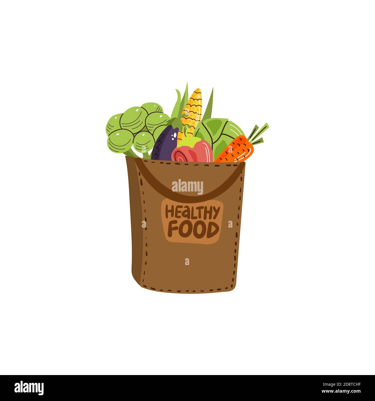 Fresh vegetable sign paper Stock Vector Images - Alamy
