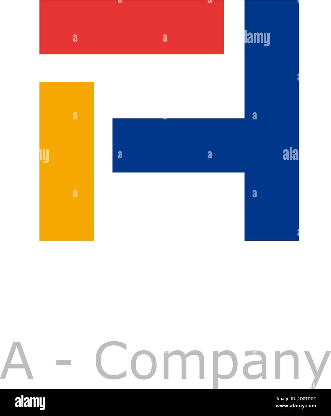 Vector sign abstract broken letter A Stock Vector