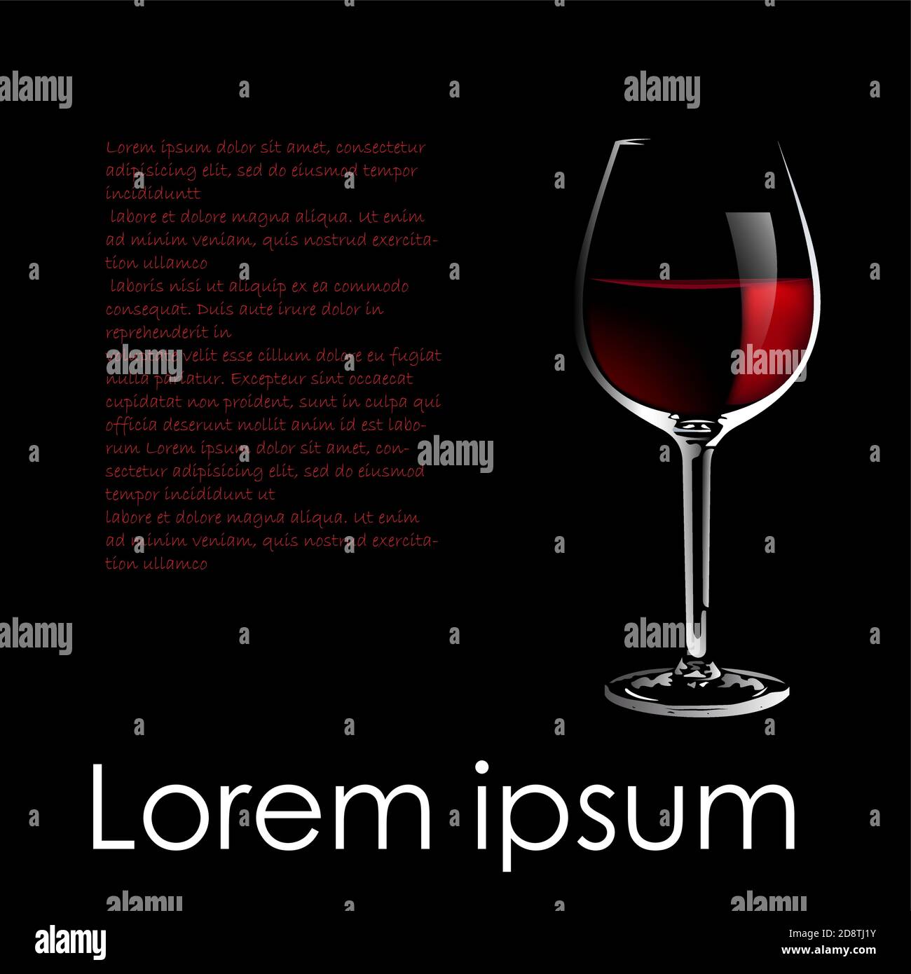 Vector red wine description Stock Vector Image & Art Alamy