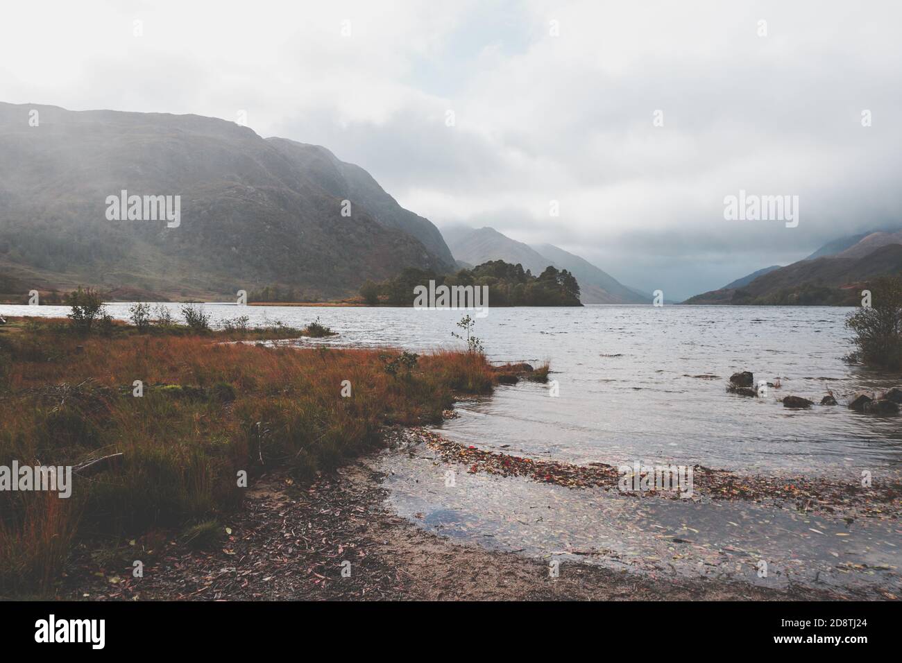 Autumn Weather in the Scottish Highlands Stock Photo