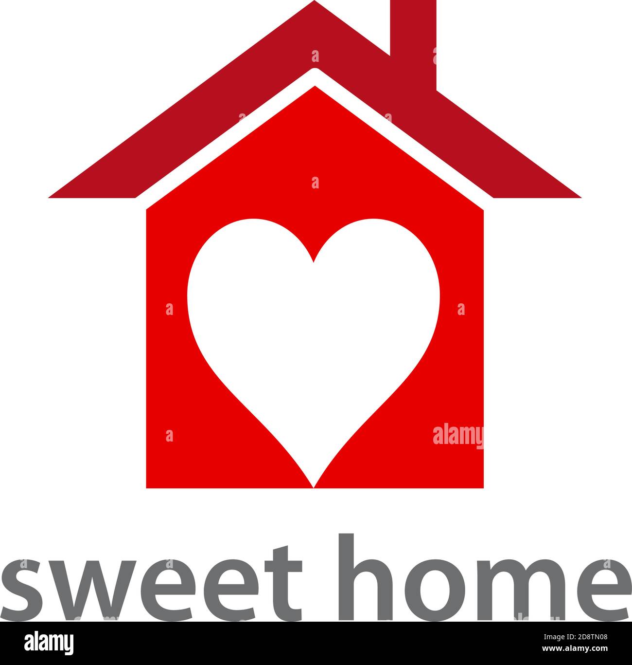 Vector concept Sweet home Stock Vector