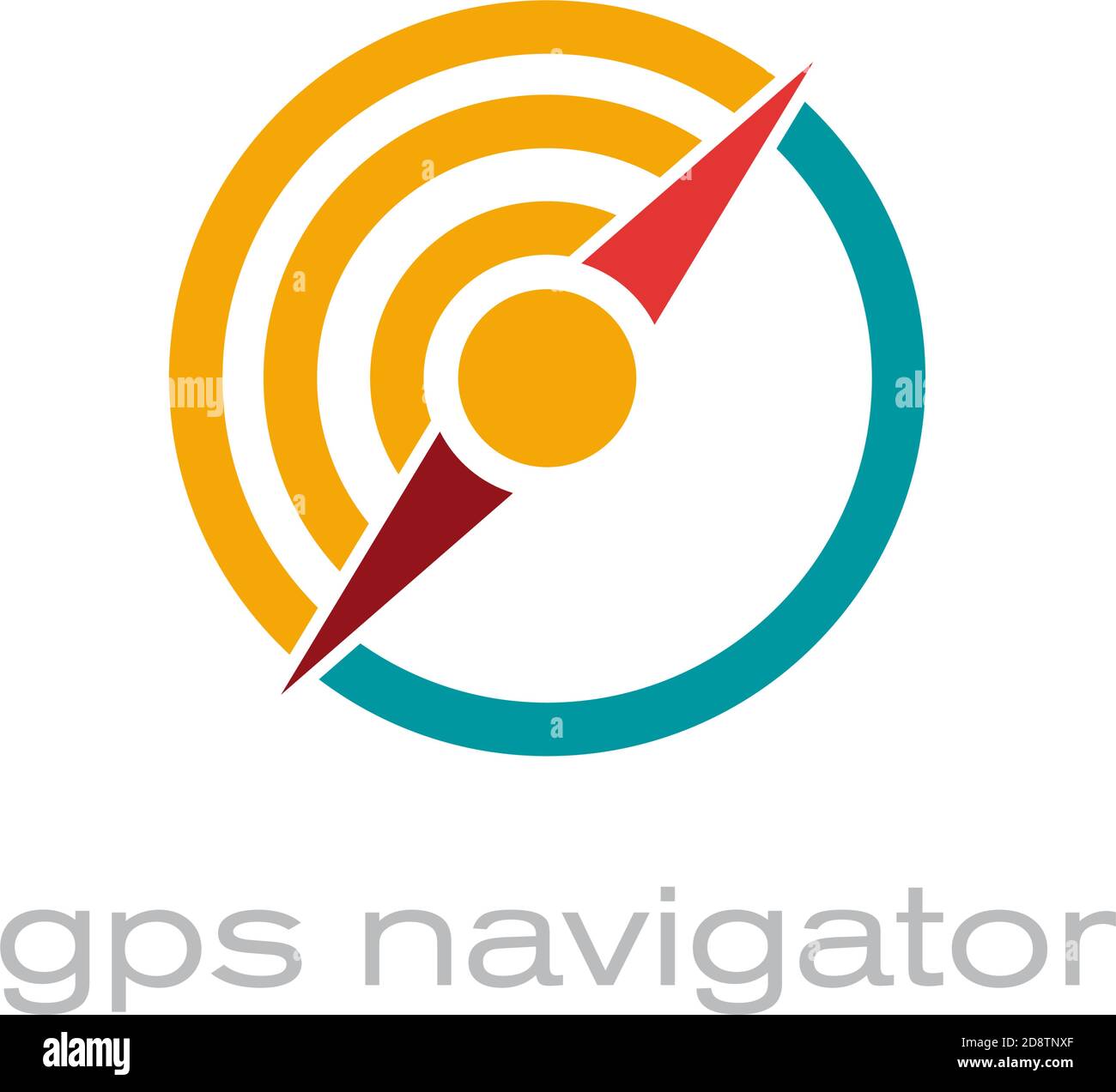 Vector abstract  gps navigator Stock Vector