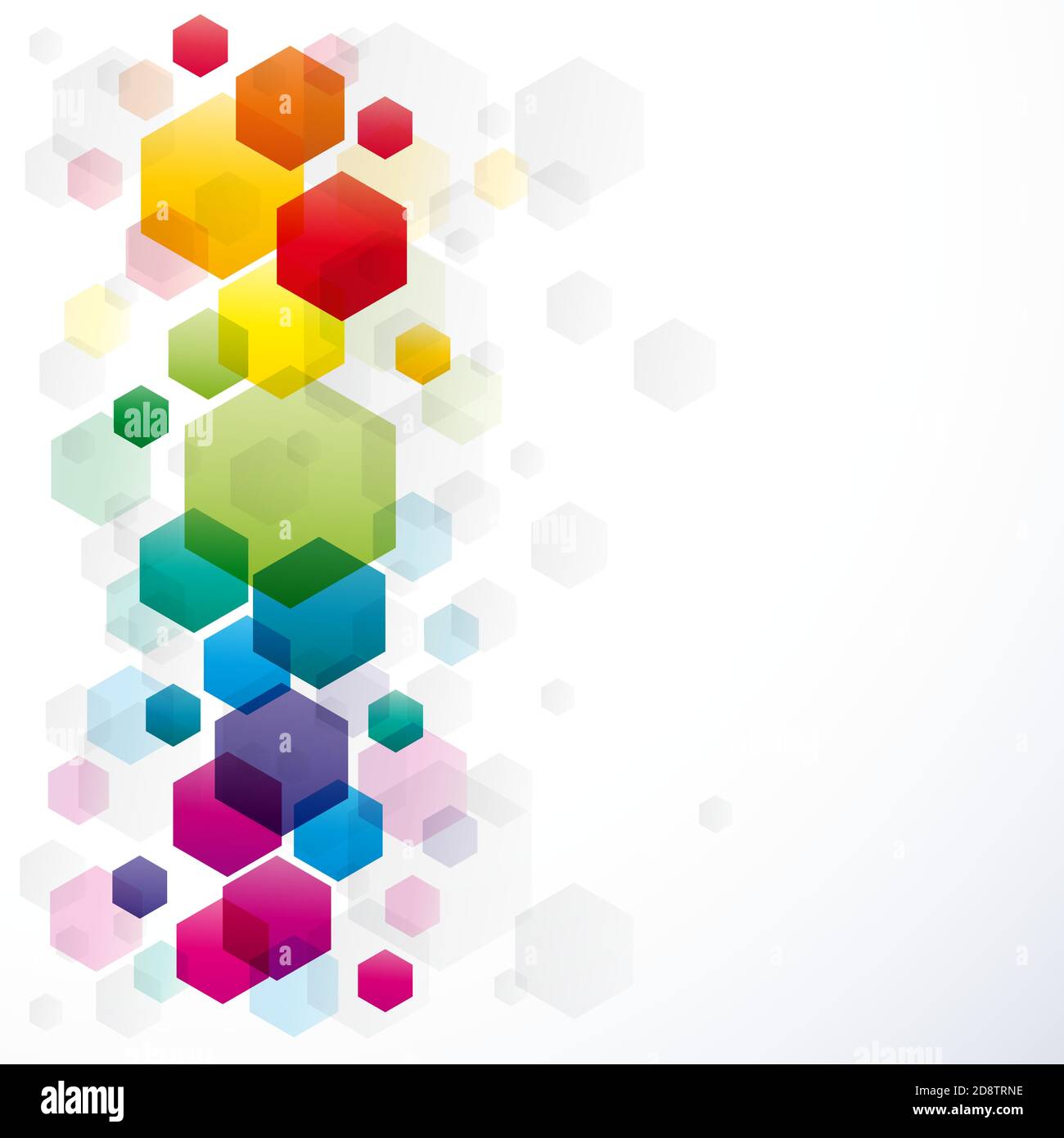 Vector background with hexagons Stock Vector