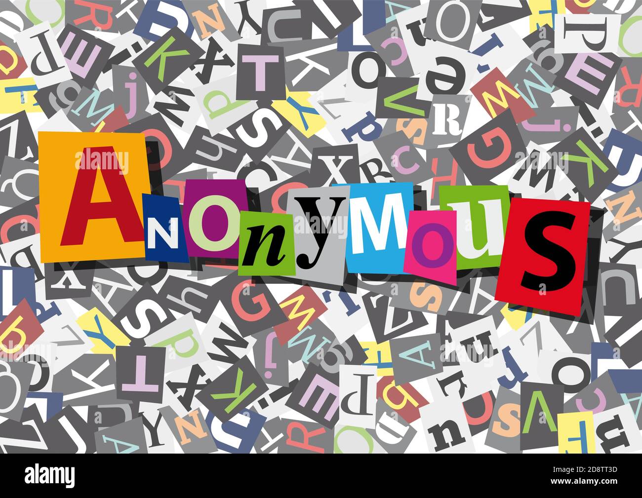 anonymous message in flat design Stock Vector Image & Art Alamy