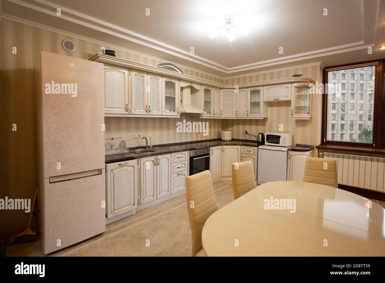 Picture of Luxury dining room interior modern apartment Stock Photo - Alamy