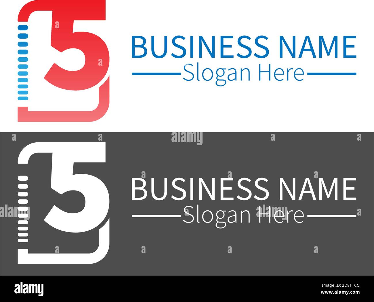 Number 5  logo icon in squares design vector Stock Vector