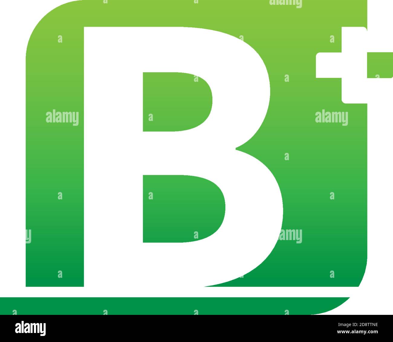 Letter B logo icon with medical cross design vector Stock Vector Image ...