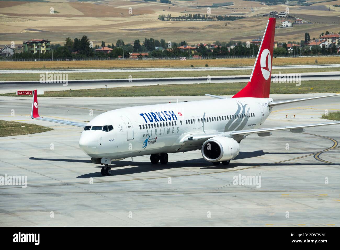 Turkish Airlines airplane. Turkish Airlines is the largest airline of