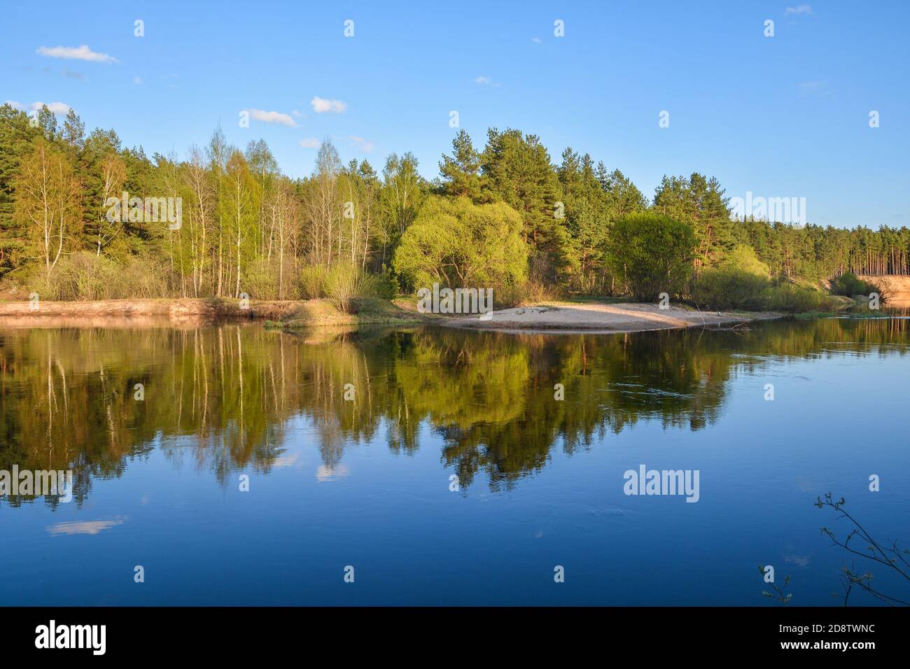 Spring river in the national Park 