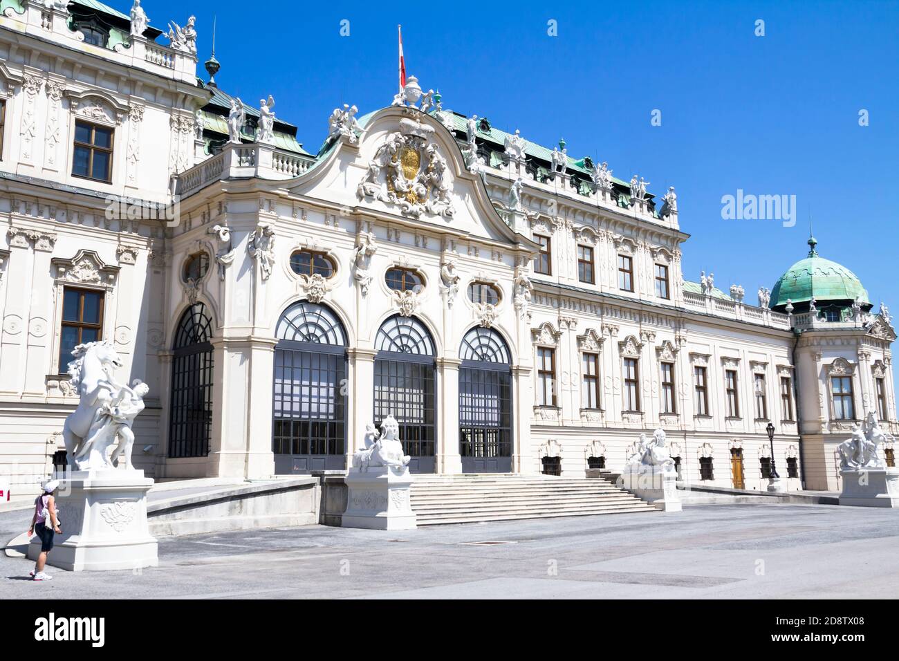 Belvedere palace in vienna austria stock photo alamy
