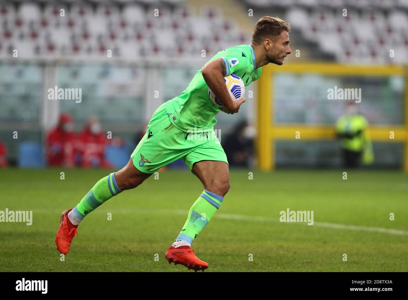Ciro Immobile Of Ss Lazio Celebrates After Scoring A Penalty During The Serie A Match Between Torino Fc And Ss Lazio At Olympic Grande Torino Stadium Stock Photo Alamy