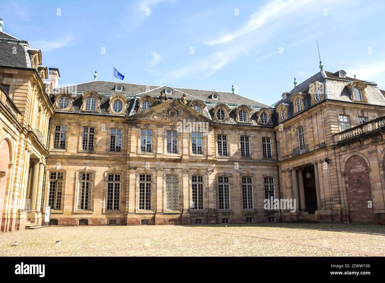 Rohan Palace (Palais Rohan) built next to the cathedral in the 1730s ...