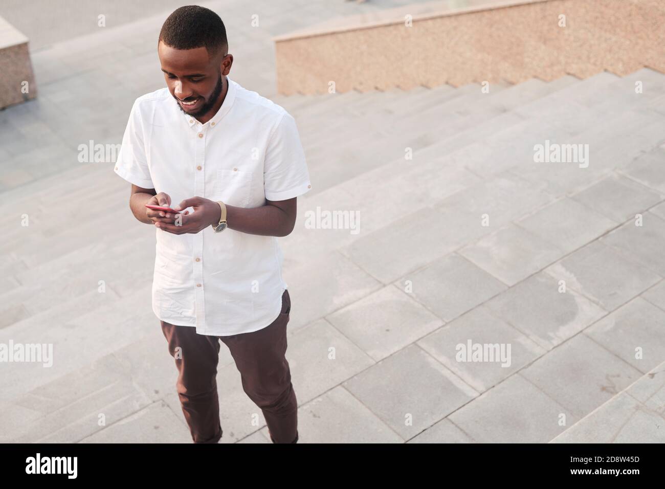 Brown pants hi-res stock photography 