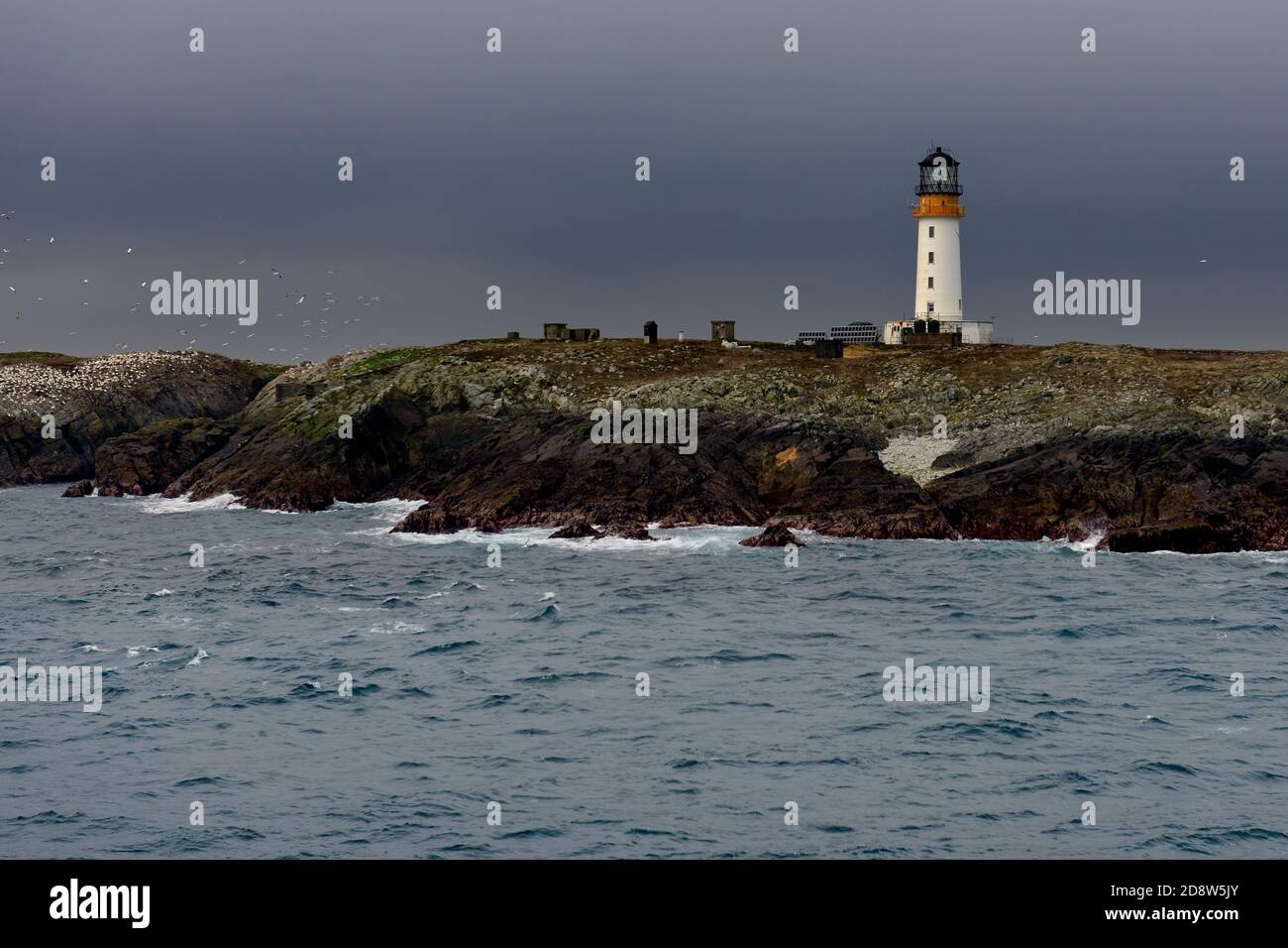 Sule Skerry Lighthouse Stock Photo