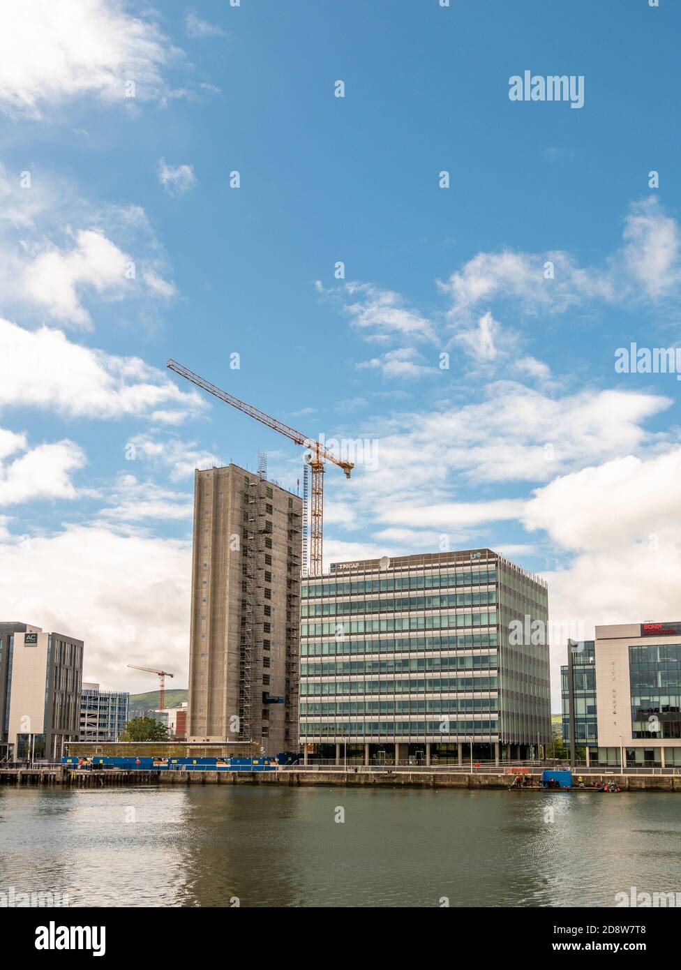 City Quays 3 under construction, Belfast, Northern Ireland Stock Photo