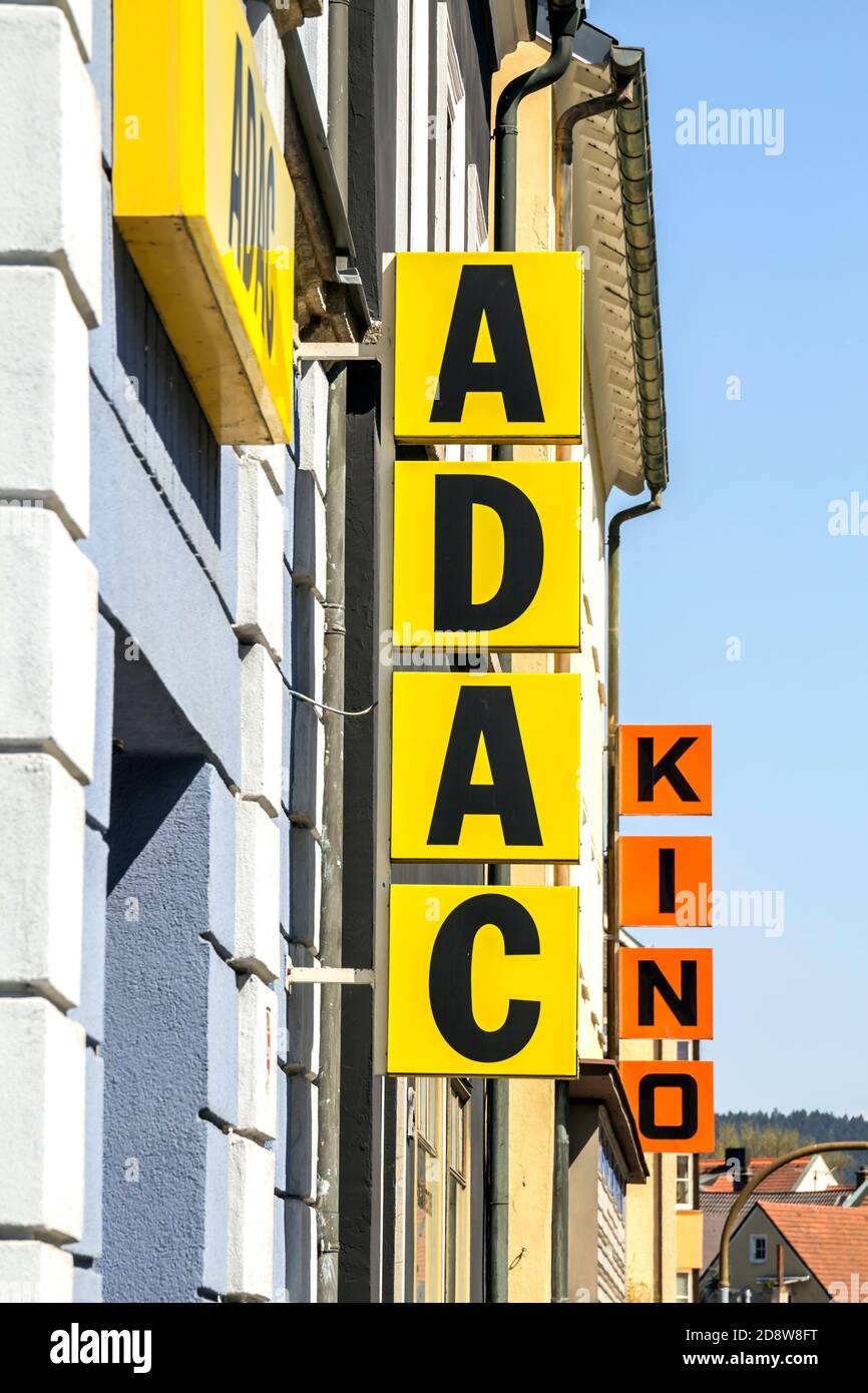 Weiden, GERMANY: The ADAC is Europe's largest traffic club. Its original and best-known service is breakdown assistance. Stock Photo