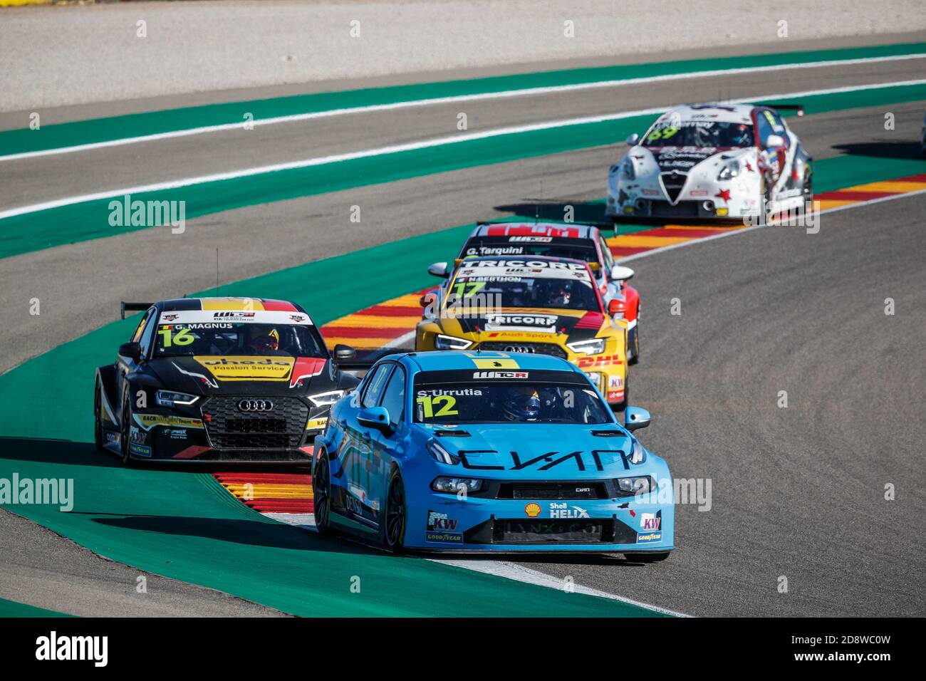 Aragon, Spain. 01st Nov, 2020. 12 Urruita Santiago (usa), Cyan Performance Lynk and Co, Lynk and Co 03 TCR, action during the 2020 FIA WTCR Race of Spain, 5th round of the 2020 FIA World Touring Car Cup, on the Ciudad del Motor de Arag Credit: LM/DPPI/Frederic Le Floc H/Alamy Live News Stock Photo