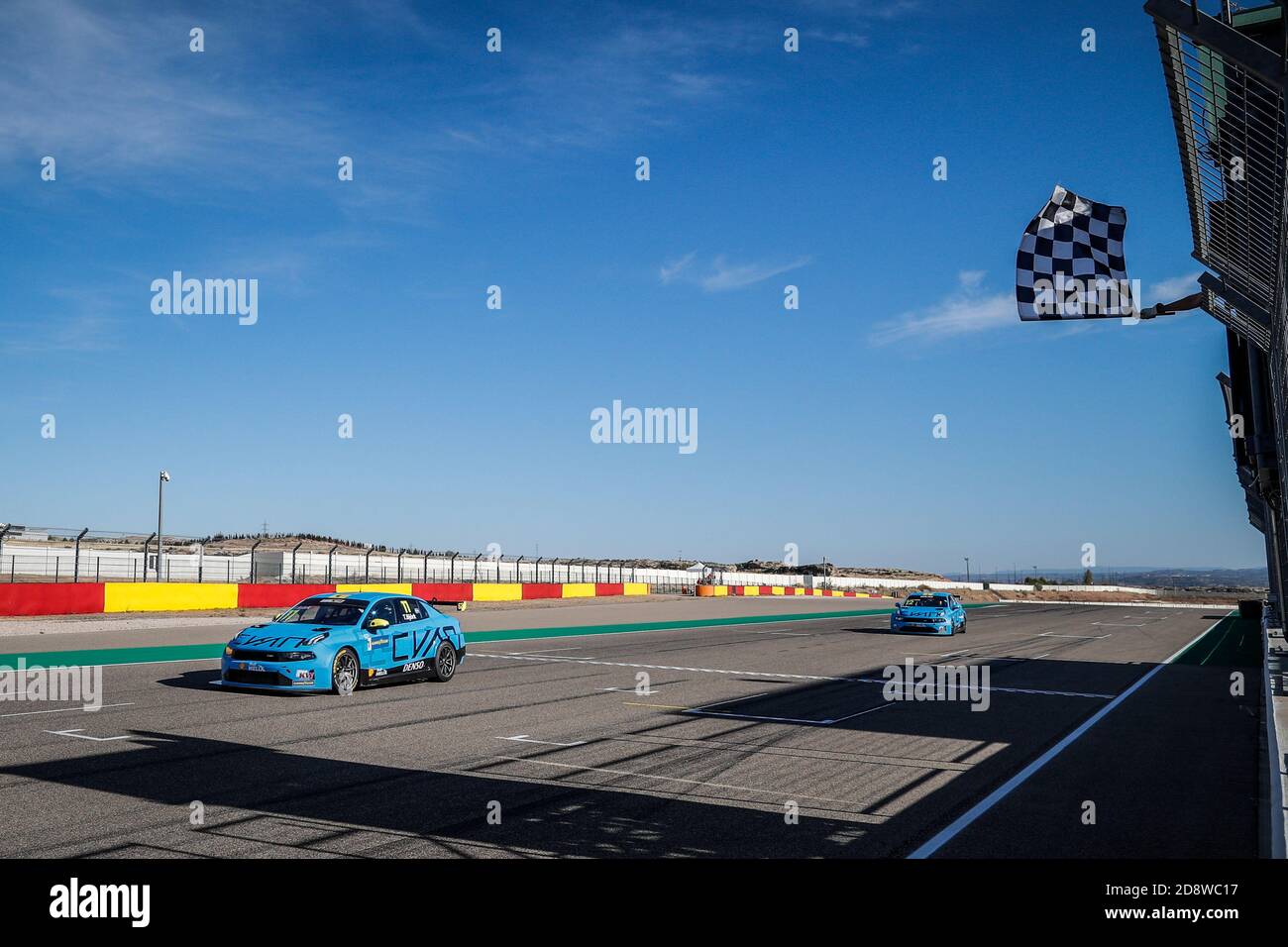 Aragon, Spain. 01st Nov, 2020. 11 Bjork Thed (swe), Cyan Performance Lynk and Co, Lynk and Co 03 TCR, action during the 2020 FIA WTCR Race of Spain, 5th round of the 2020 FIA World Touring Car Cup, on the Ciudad del Motor de Arag Credit: LM/DPPI/Frederic Le Floc H/Alamy Live News Stock Photo