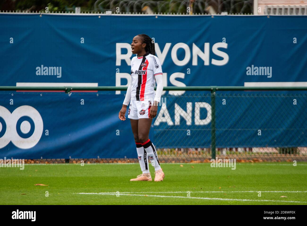 Teninsoun Sissoko of FC Fleury reacts during the Women's French championship D1 Arkema football match between Paris Saint-Germain and FC Fleury 91 on November 1, 2020 at Georges Lef.vre stadium in Saint-Germain-en-Laye, France - Photo Antoine Massinon / A2M Sport Consulting / DPPI Credit: LM/DPPI/Antoine Massinon/Alamy Live News Stock Photo