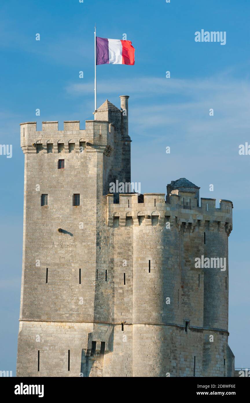 France, Charente-Maritime (17), La Rochelle, Tour Saint Nicolas tower Stock Photo