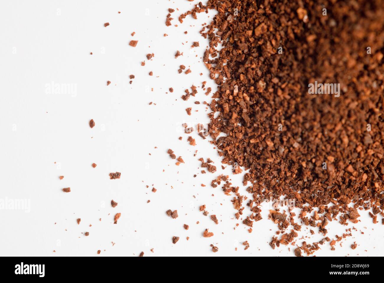 coffee powder (ground coffee), white background Stock Photo Alamy