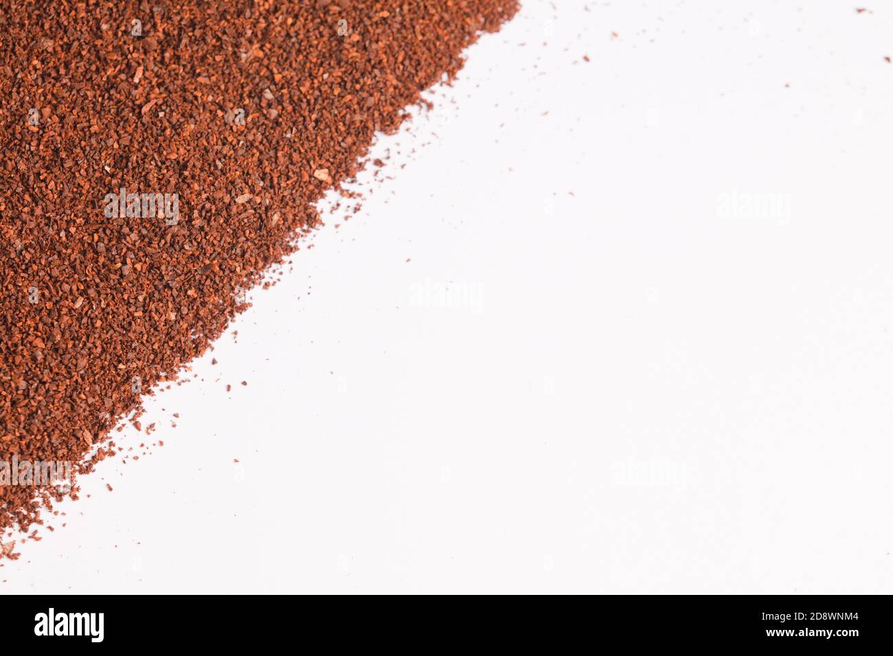 coffee powder (ground coffee), white background Stock Photo Alamy
