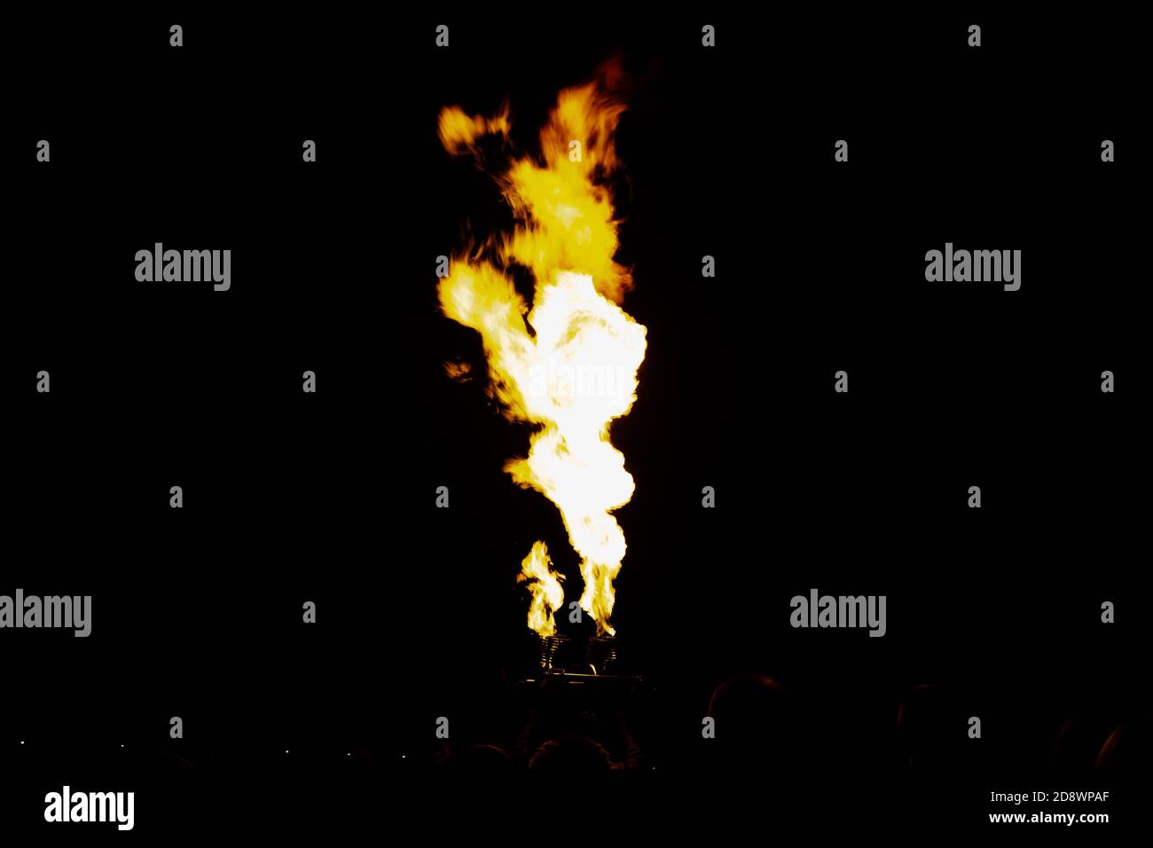 yellow orange gondola flame Stock Photo