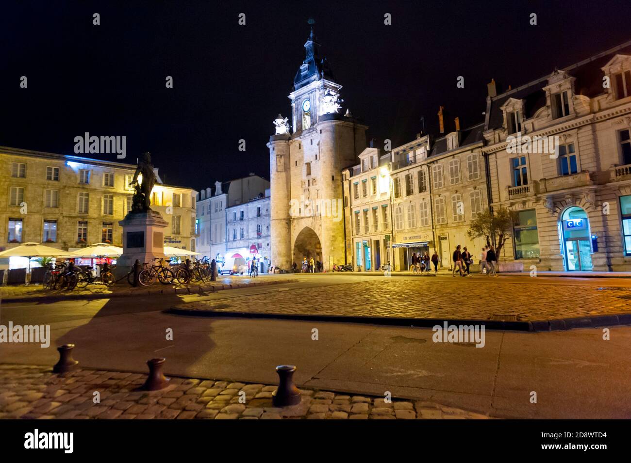 France, Charente-Maritime (17), La Rochelle, cours des dames, Grosse horloge (big clock) Stock Photo