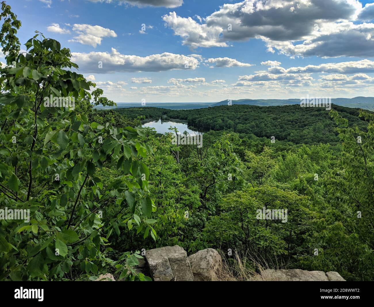 View of Wanaque Lake at Ramapo Mountain State Forest in Wanaque, New