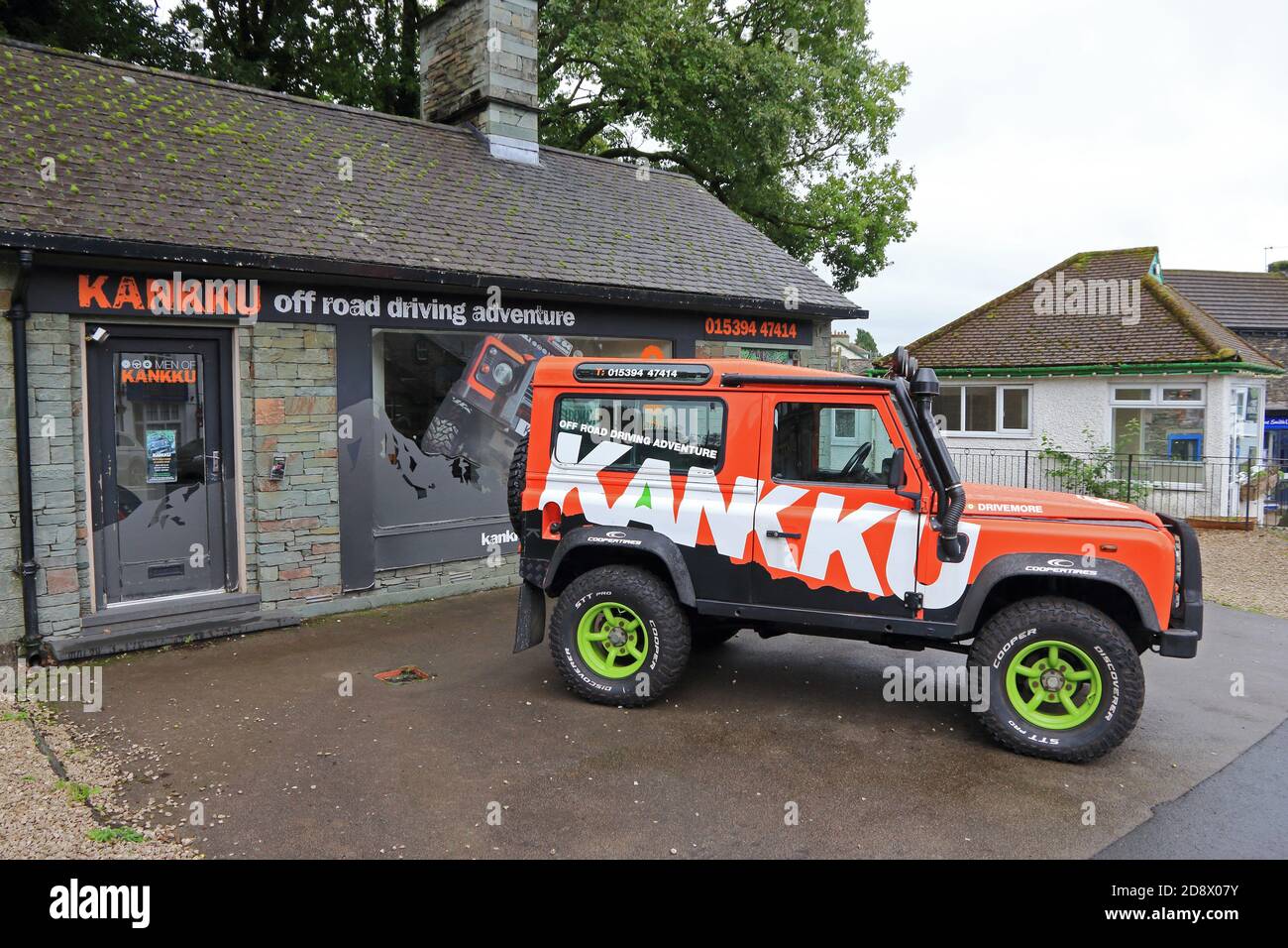 Offices of Kankku off-road driving experiences, Keswick Stock Photo