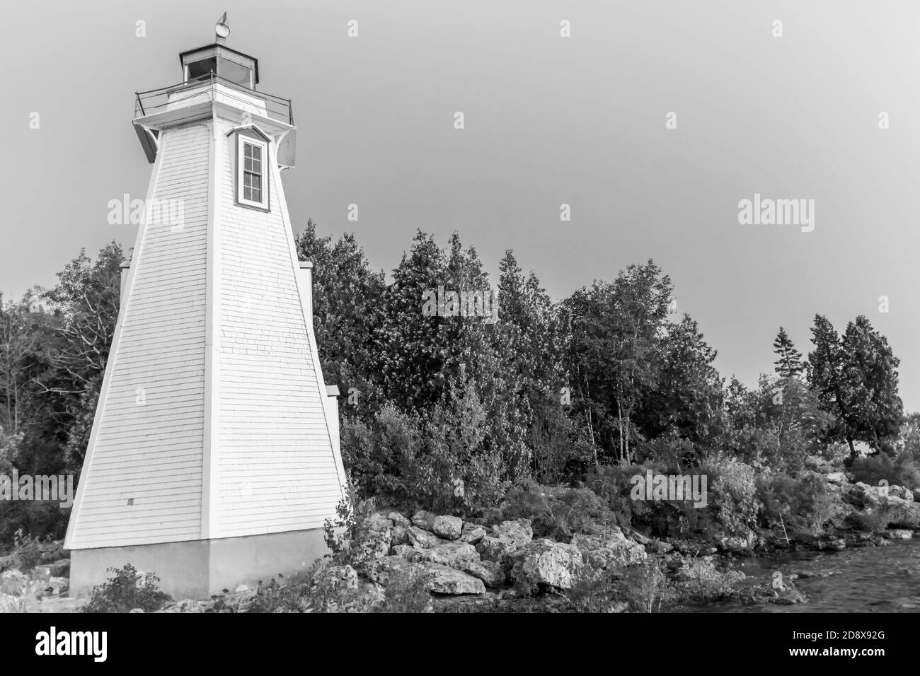 Big Tub Lighthouse Tobermory Bruce Peninsula Canada Stock Photo