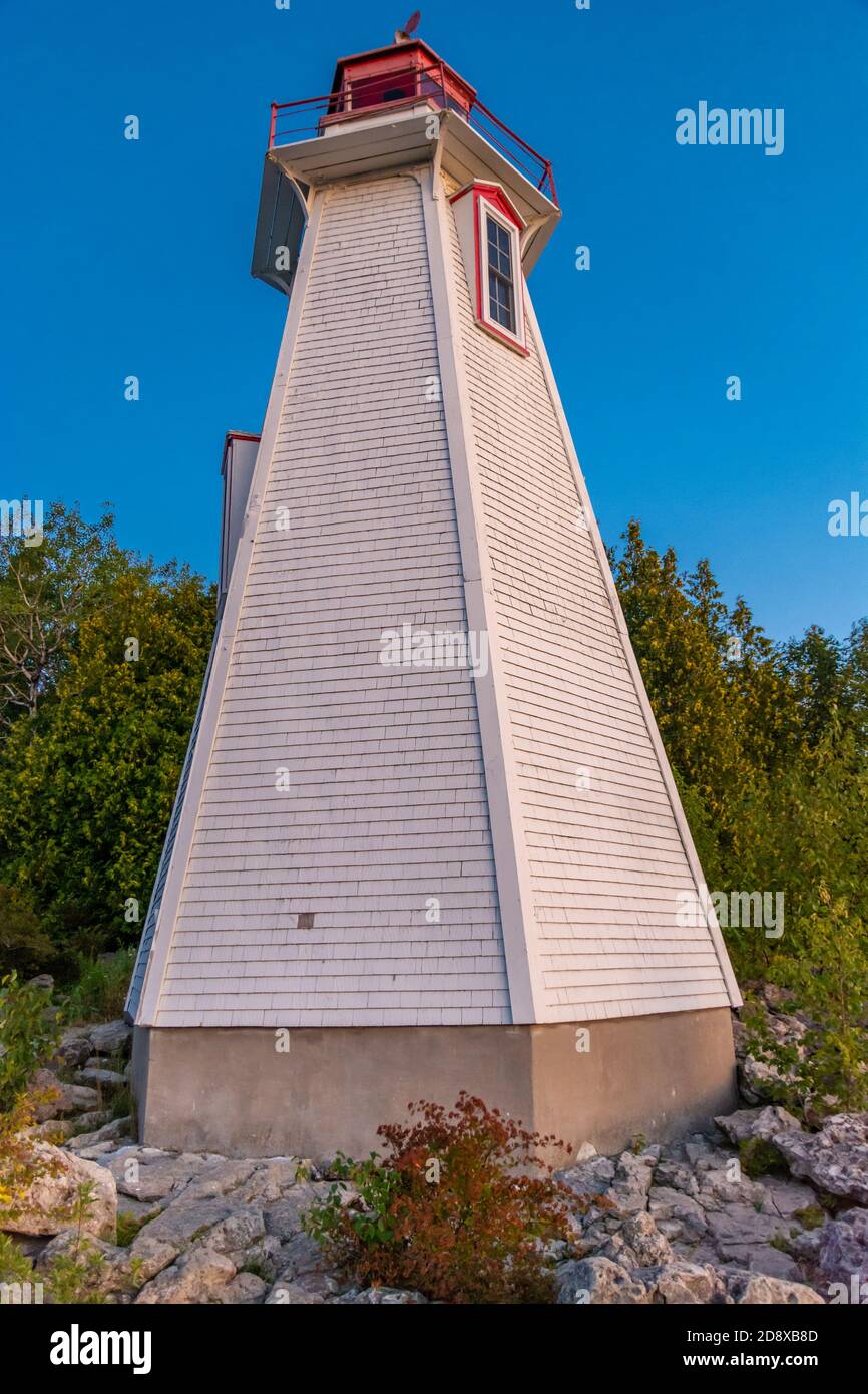 Big Tub Lighthouse Tobermory Bruce Peninsula Canada Stock Photo Alamy