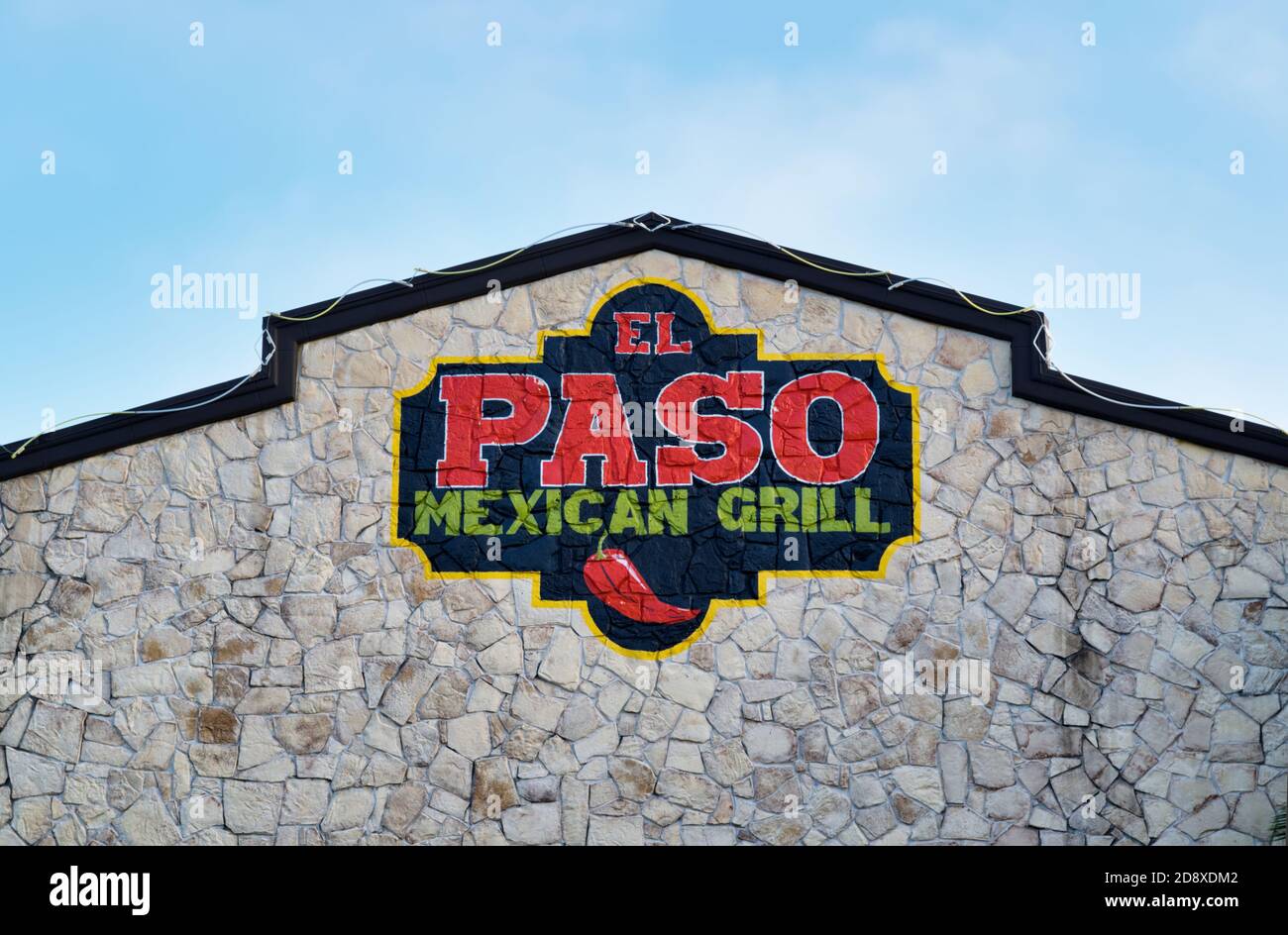 Houston, Texas/USA 10/23/2020 El Paso Mexican Grill restaurant