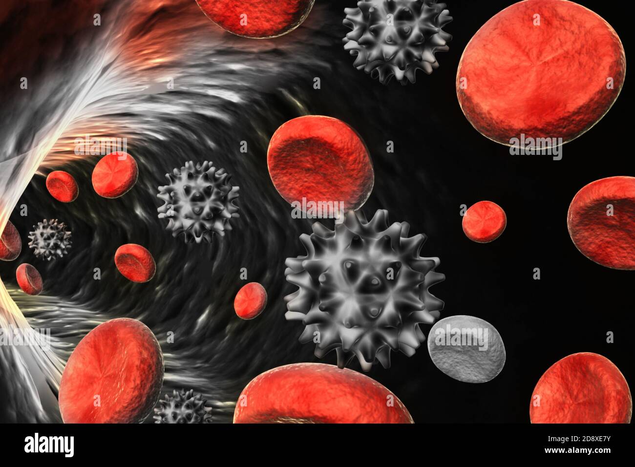 Virus in blood Stock Photo Alamy