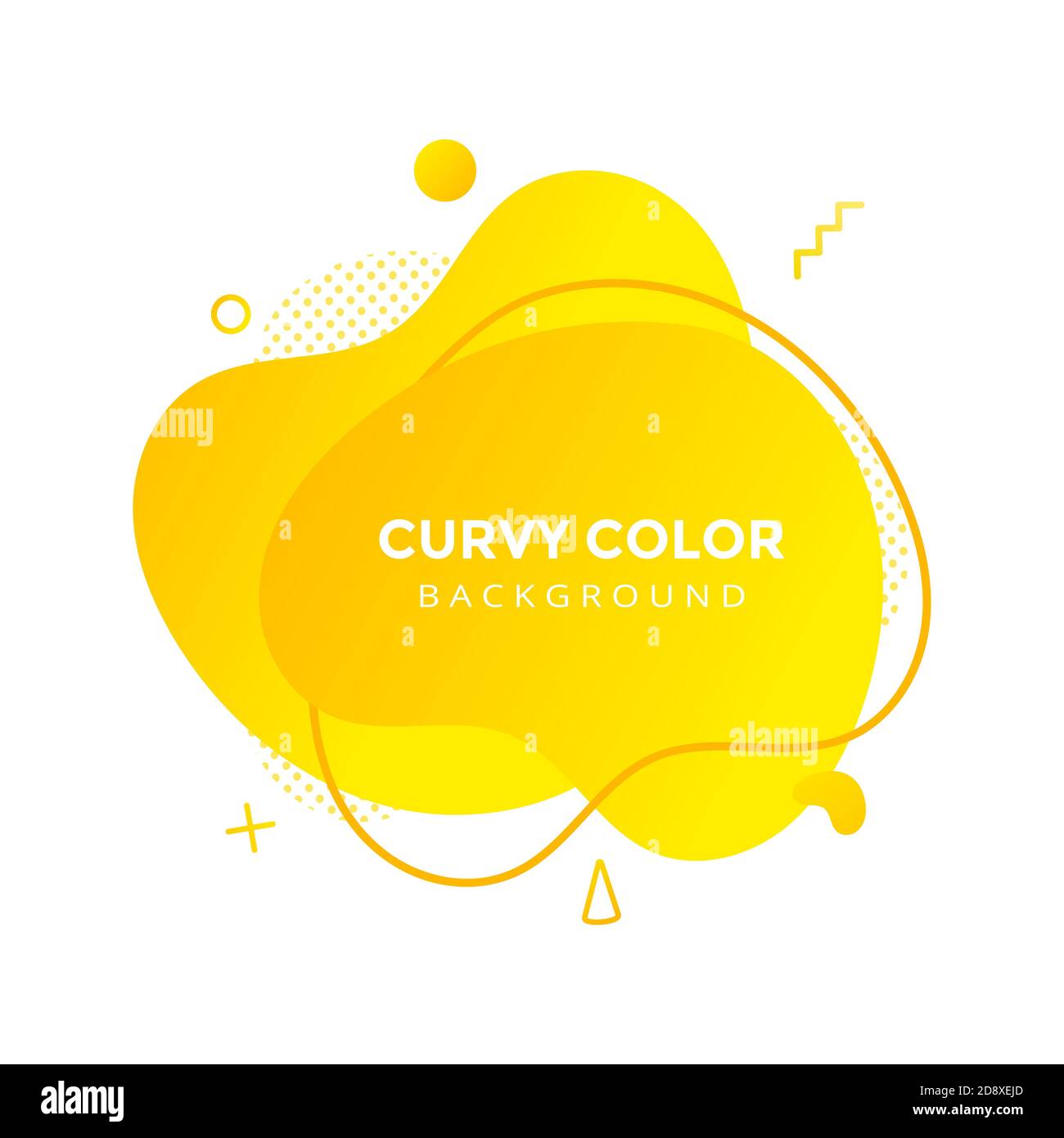 Modern liquid abstract element graphic gradient flat style design fluid vector. Stock Vector