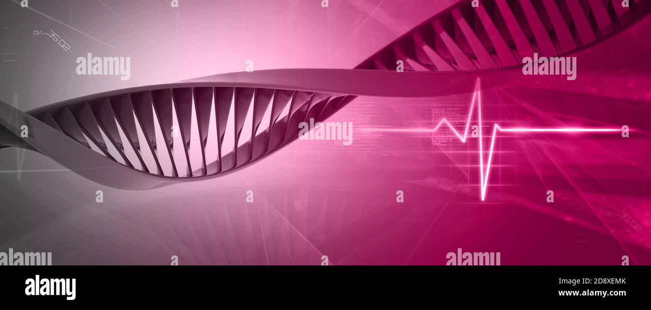 Digital illustration of a dna hi-res stock photography and images - Alamy