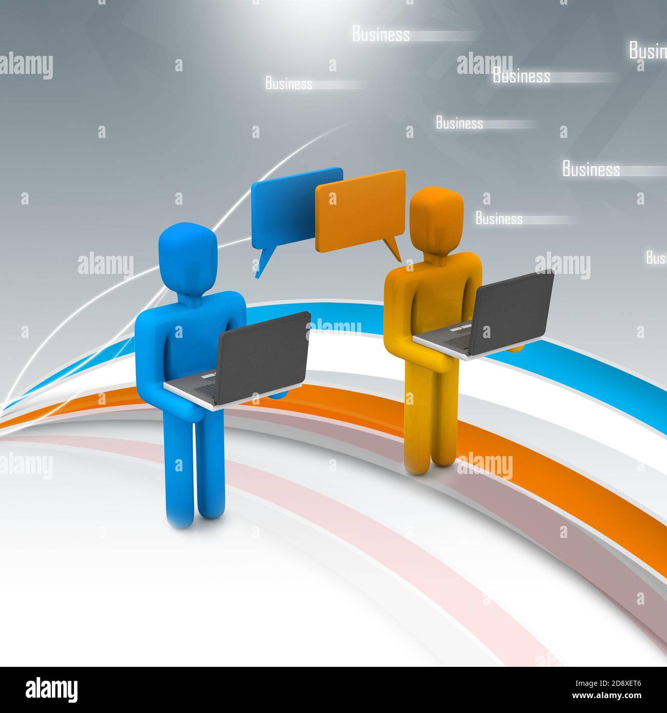3d computer communication Stock Photo - Alamy