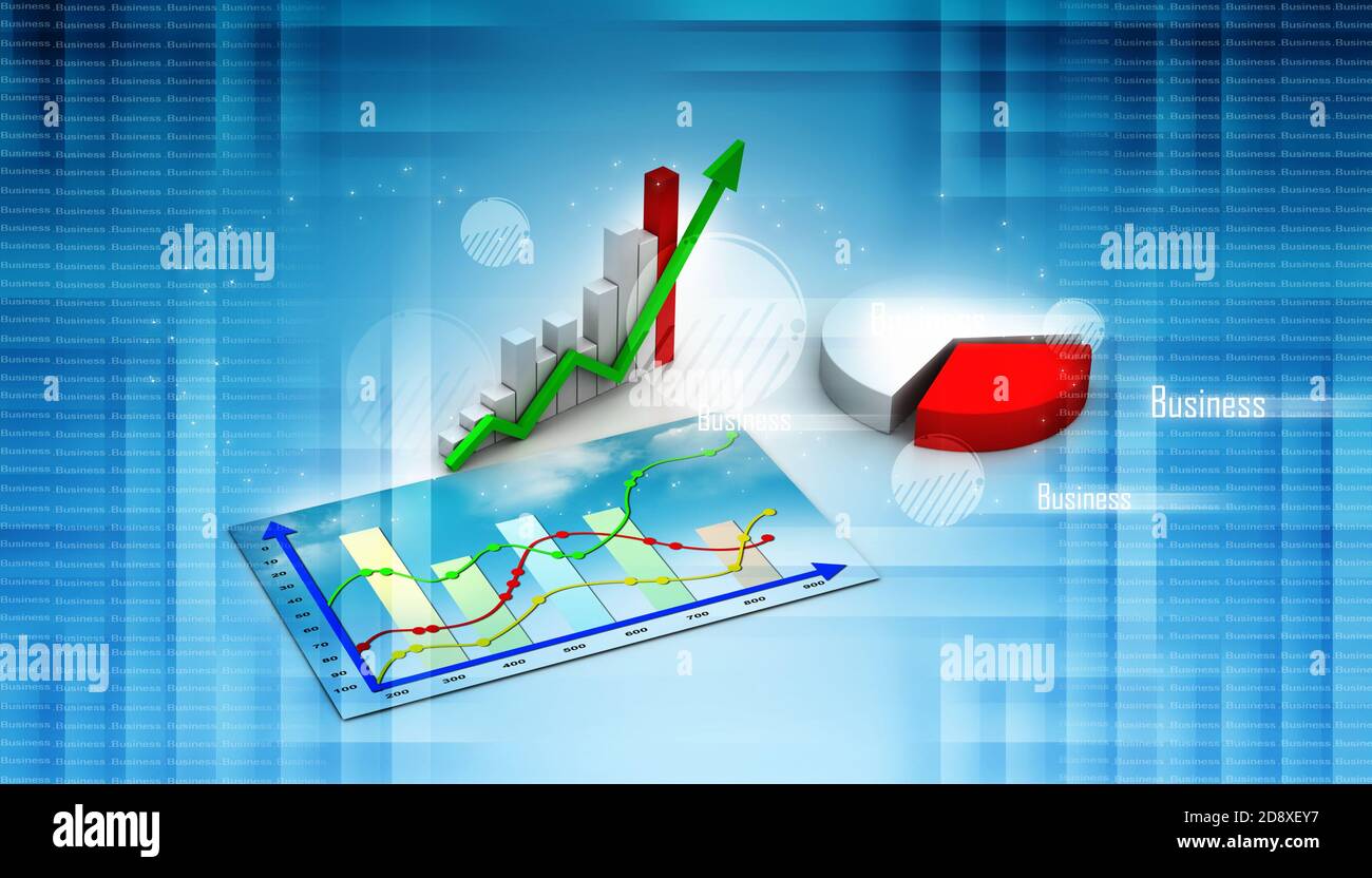 Business graph. chart, diagram, bar Stock Photo - Alamy