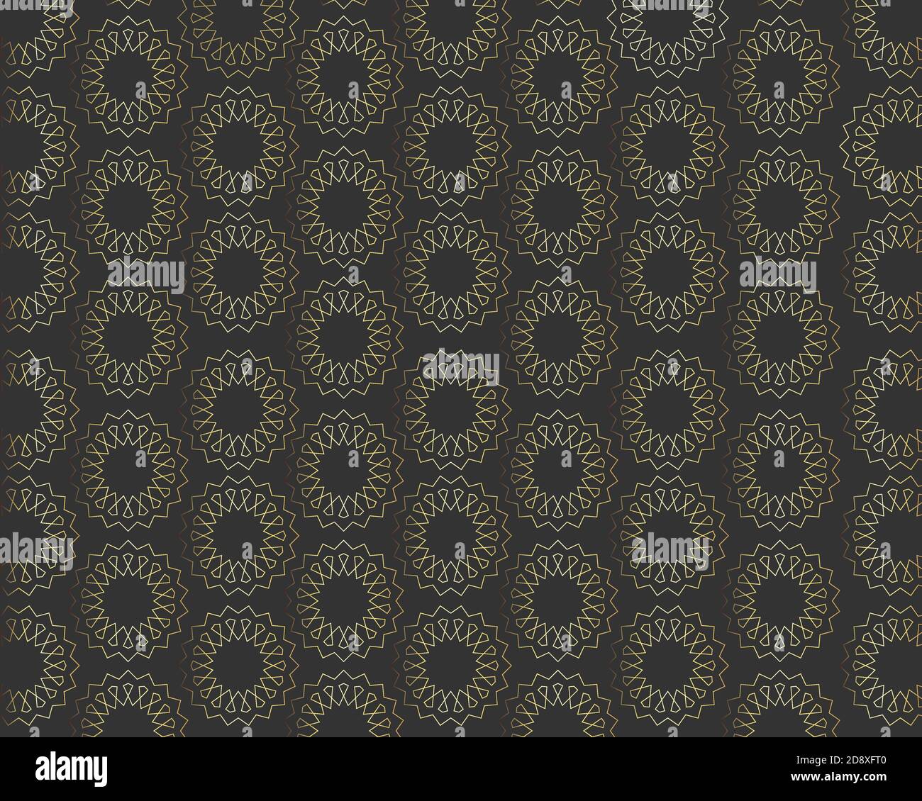 Illustration vector design of seamless pattern mandala Stock Vector