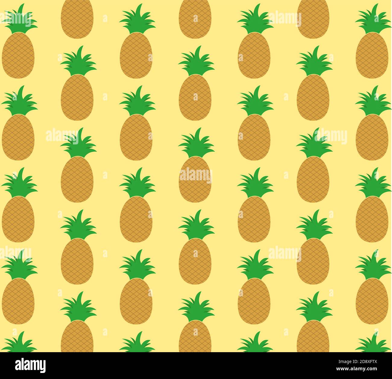 Illustration vector design of seamless pattern of pineapple Stock ...