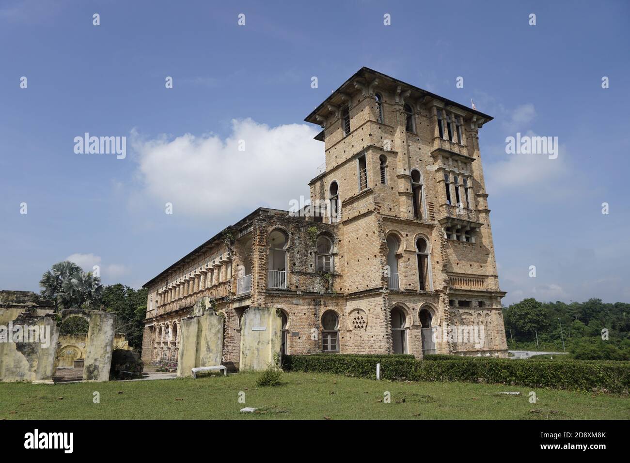 Kellie's Castle is located in Batu Gajah, Perak, Malaysia. The unfinished, ruined mansion, was built by a Scottish planter William Kellie-Smith Stock Photo