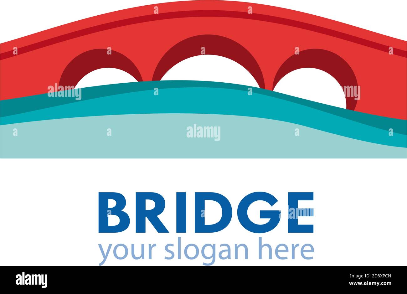 Vector abstract bridge, connection concept Stock Vector Image & Art Alamy