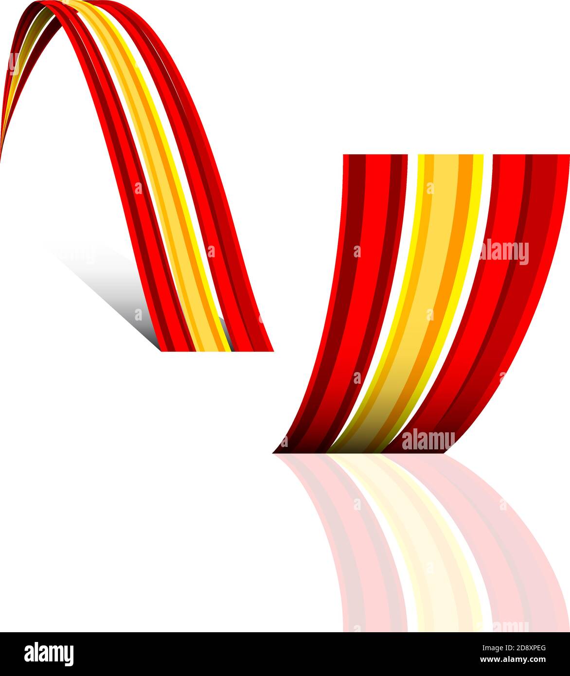 Abstract vector wave spanish flag Stock Vector Image & Art Alamy