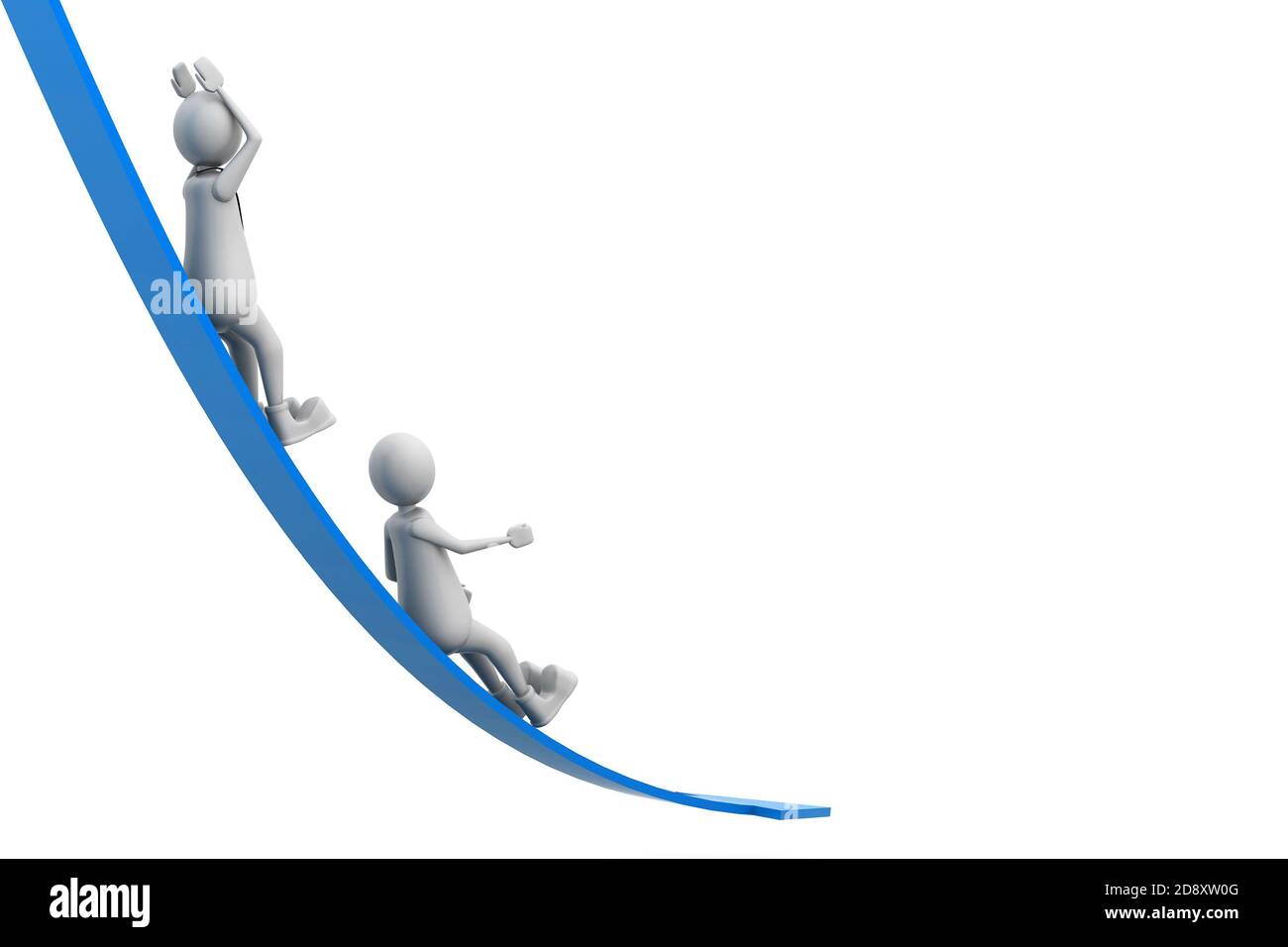 Success Fall Pics Business man on the arrow (Success or fall concept Stock Photo - Alamy
