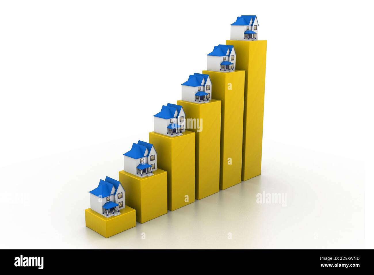 Graph of home sale Stock Photo Alamy