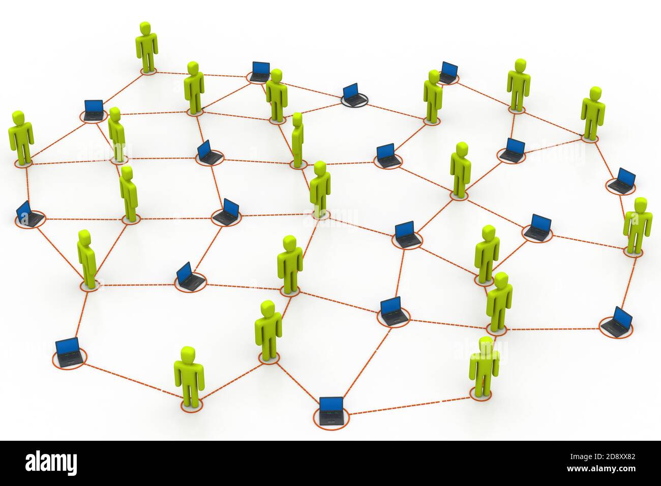 Network operation Cut Out Stock Images & Pictures - Alamy