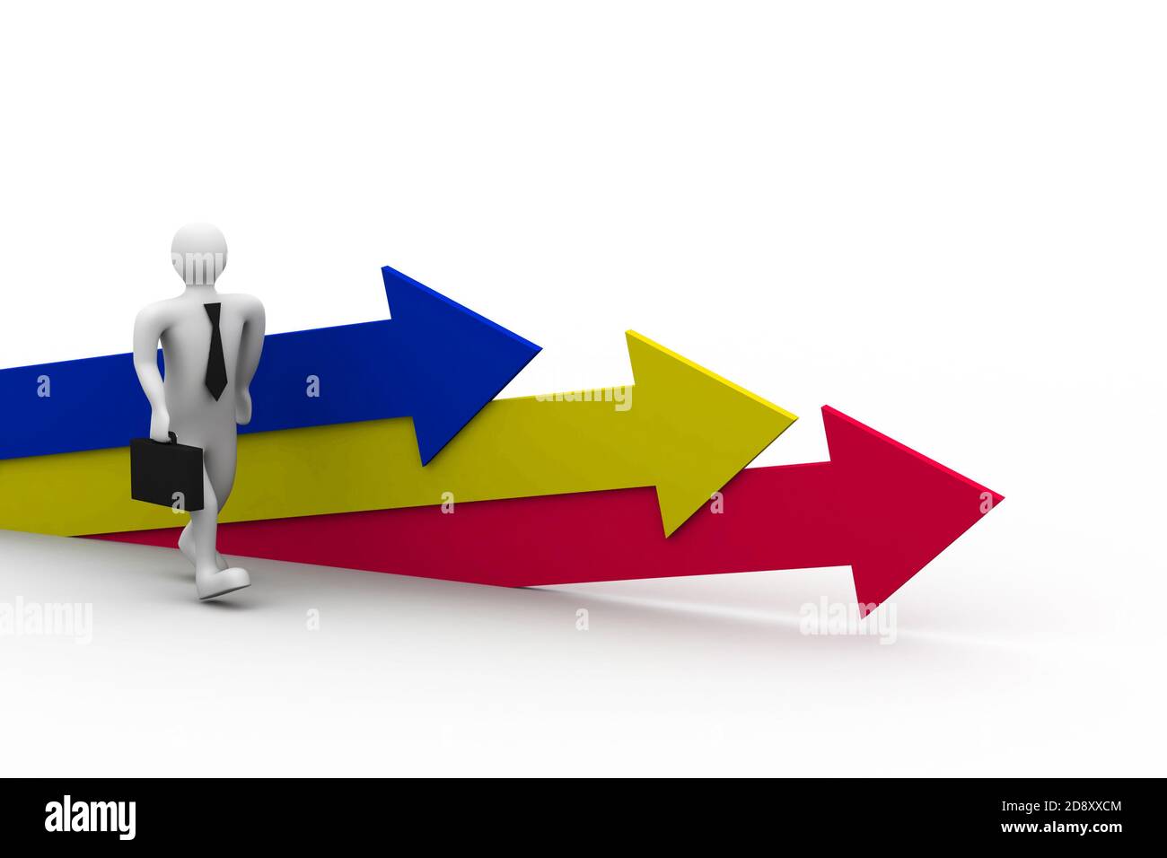 Movement direction to success Stock Photo - Alamy