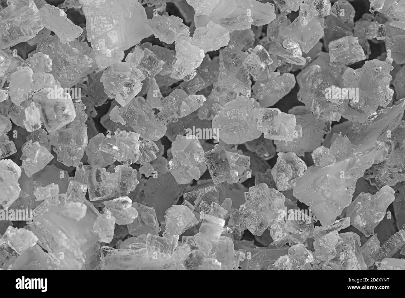 extreme close up of salt crystals Stock Photo