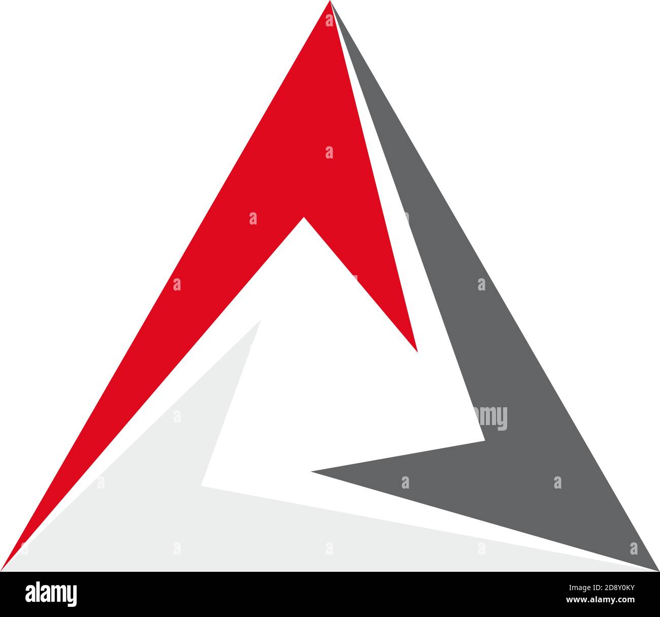 Vector abstract triangle, three arrow Stock Vector Image & Art Alamy