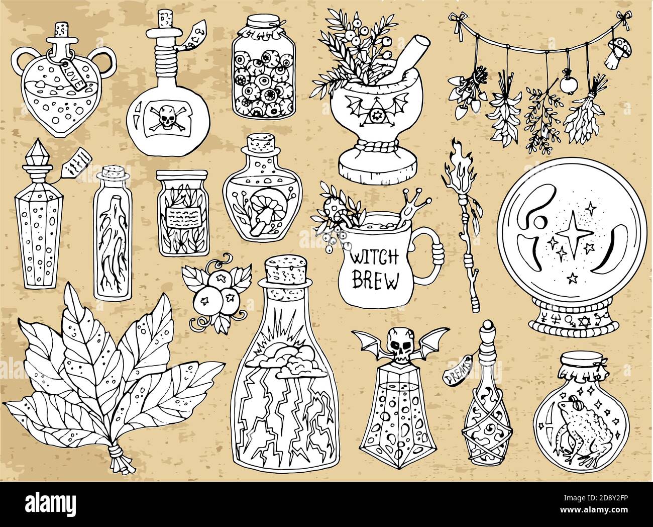 Download Witchcraft Vector Vectors High Resolution Stock Photography And Images Alamy